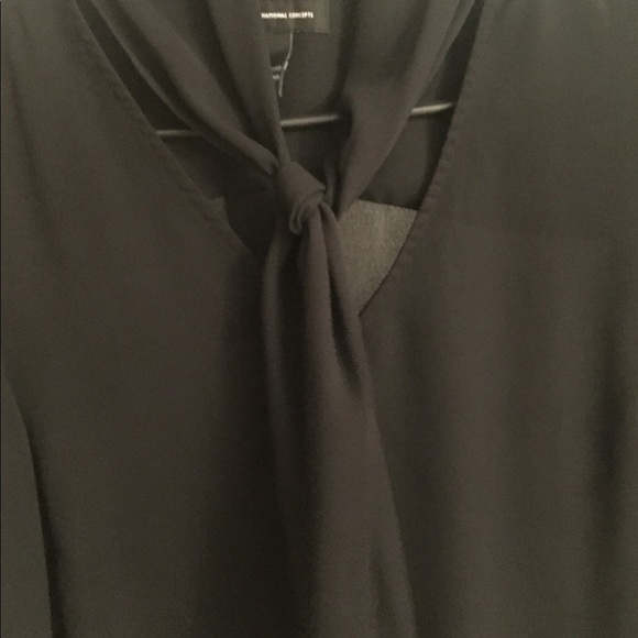 INC Blouse with tie semi-formal blouse - Picture 4 of 5